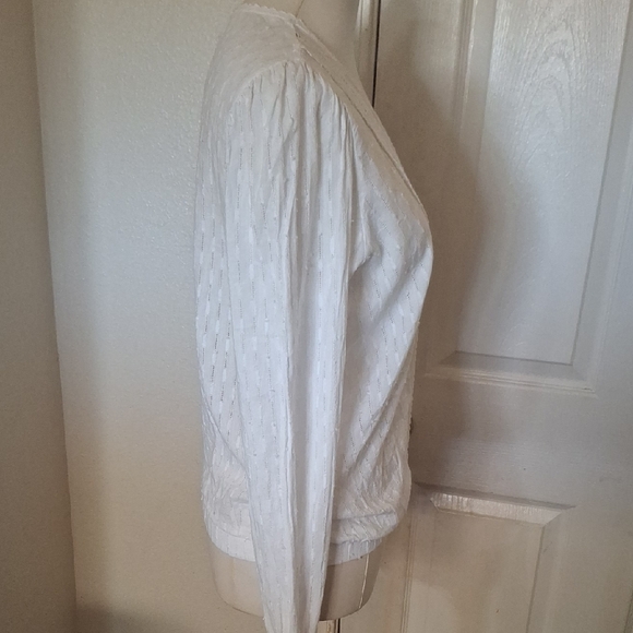 Evereve Beautiful White Women's Top Sz M - Picture 6 of 12